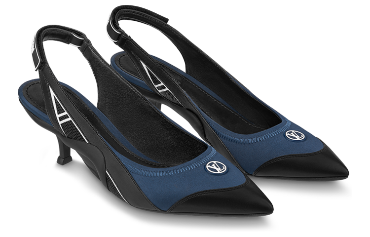 Lookbook (W) Louis Vuitton Kasut Archlight 1.0 Nautical Slingback 'Biru Hitam' 1ABH93