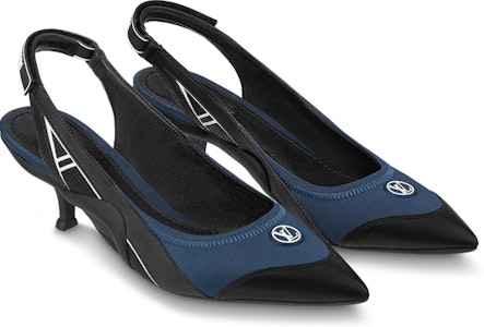 LOUIS VUITTON Archlight 1.0 海洋系列 魔鬼氈 時尚 細踭 高踭鞋 女款 黑藍 Lookbook LOUIS VUITTON Archlight 1.0 海洋系列 魔鬼氈 時尚 細踭 高踭鞋 女款 黑藍