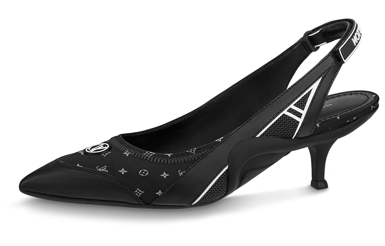 (Women) Louis Vuitton Archlight 1.0 Slingback Pumps 'Black Monogram' 1ABIU0