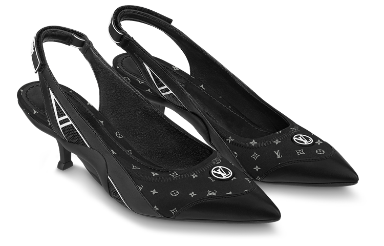 Lookbook (W) Louis Vuitton Archlight 1.0 Slingback Pumps 'Monogram Hitam' 1ABIU0