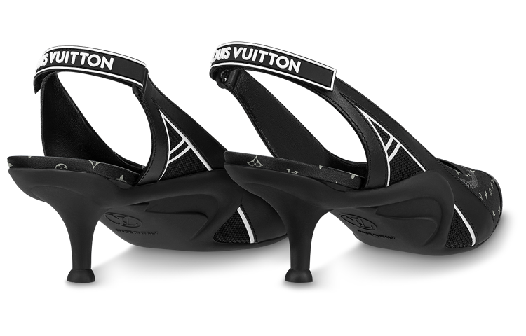 Shop (W) Louis Vuitton Archlight 1.0 Slingback Pumps 'Monogram Hitam' 1ABIU0