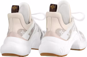 Lookbook LOUIS VUITTON Archlight 1.0 牛仔布 系帶 徽標 低筒 運動休閒鞋 女款 淺褐色
