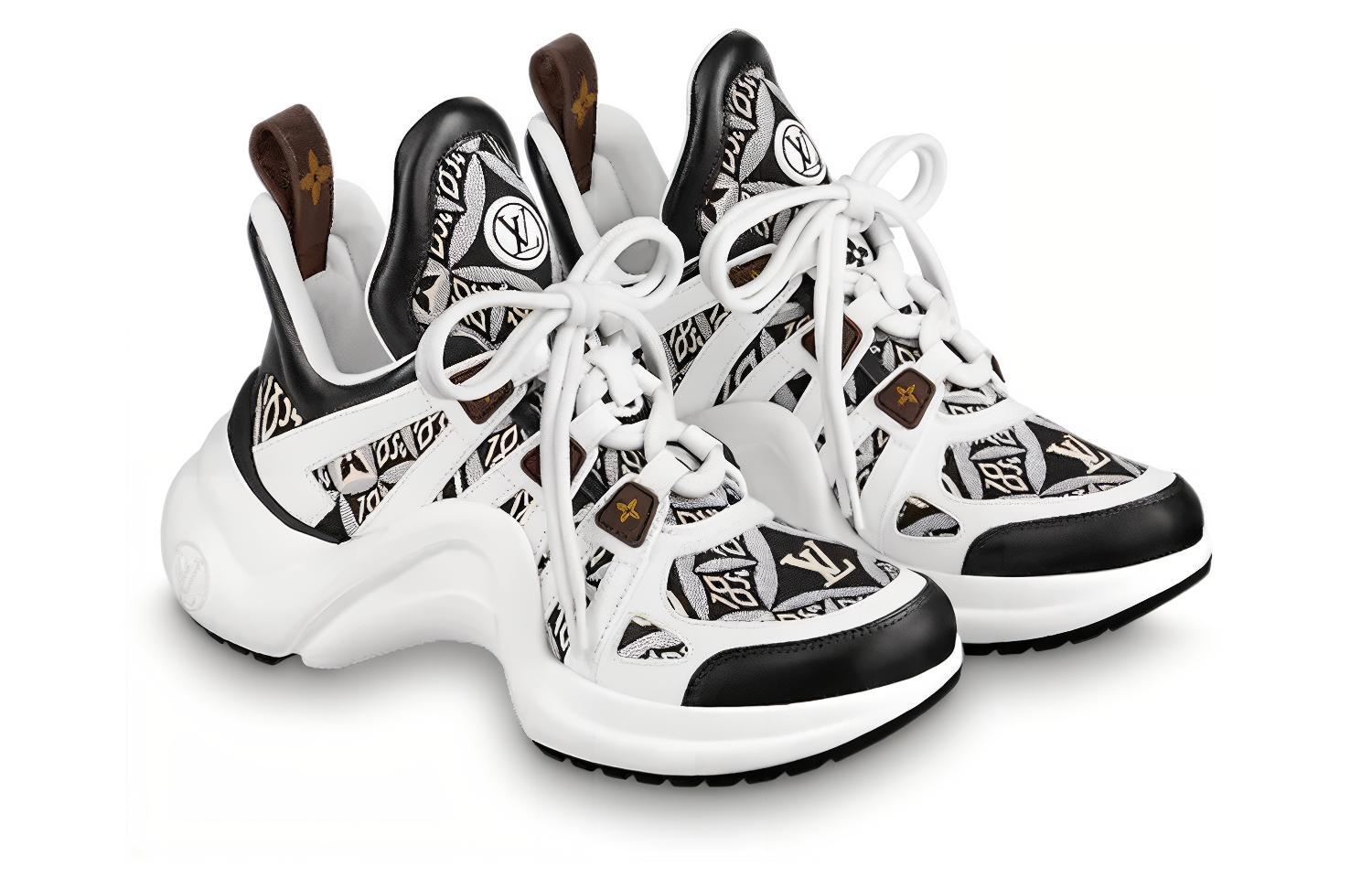 Order 路易威登 Archlight 1.0 低帮 跑步鞋 女款 黑白