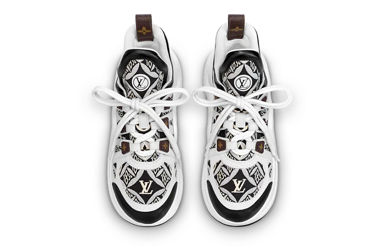 Lookbook 路易威登 Archlight 1.0 低帮 跑步鞋 女款 黑白