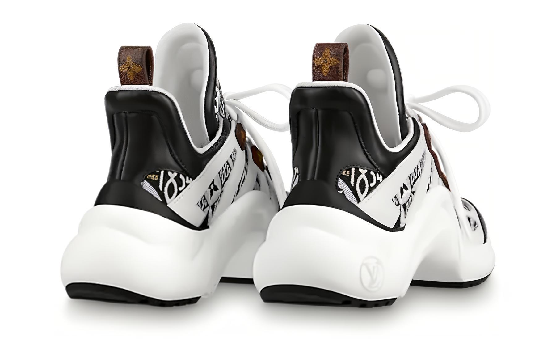 Shop (W) Louis Vuitton Archlight 1.0 Baskets ''Noir Blanc Monogramme'' 1A8UPH