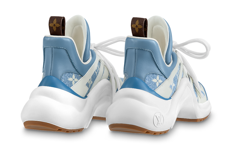 Lookbook (W) Louis Vuitton Archlight 1.0 Baskets ''Monogram Bleu Denim'' 1ABP7A