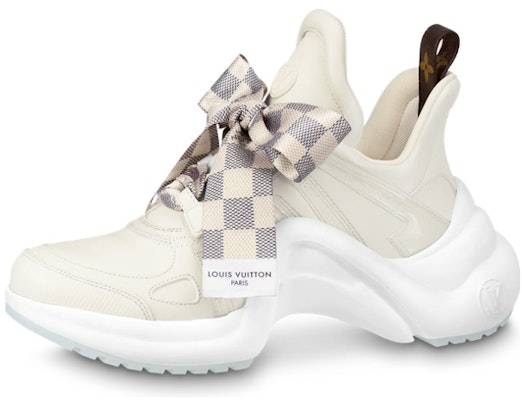 (Women) Louis Vuitton Archlight 1.0 Sneakers 'Cream White with Plaid Ribbon' 1AB43V Buy (Women) Louis Vuitton Archlight 1.0 Sneakers 'Cream White with Plaid Ribbon' 1AB43V