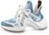 (W) Louis Vuitton Archlight 1.0 Sneakers 'Denim Monogram' 靴 1AB30Q