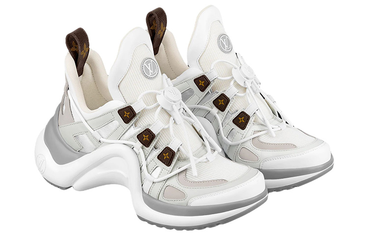 Order 路易威登 Archlight 1.0 低幫 運動休閒鞋 女款 白灰色