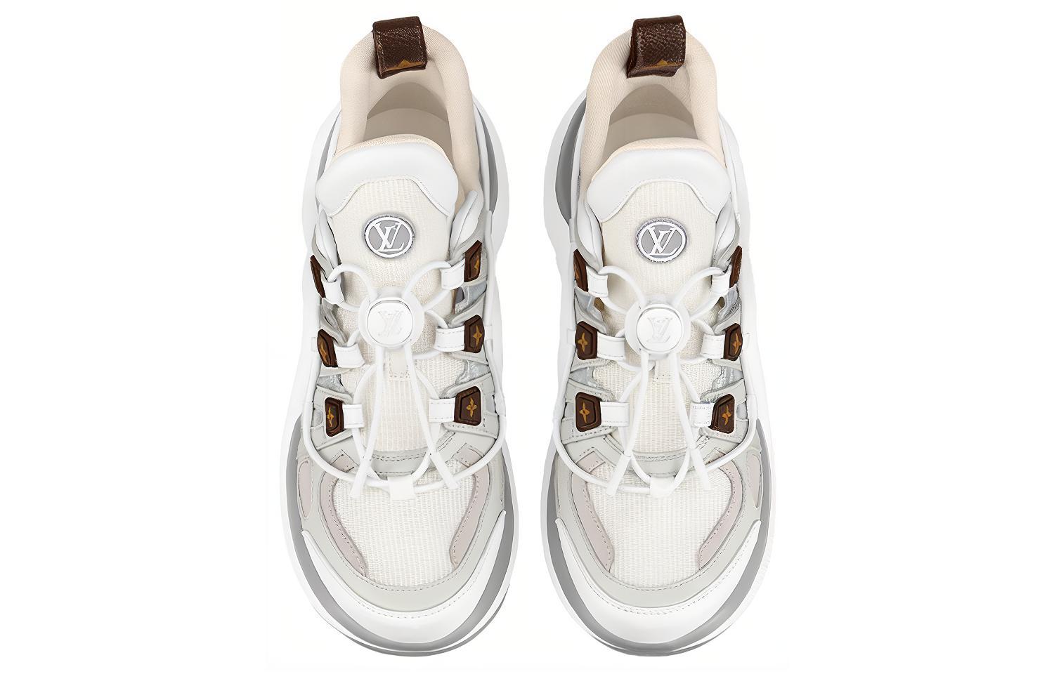 Shop 路易威登 Archlight 1.0 低幫 運動休閒鞋 女款 白灰色