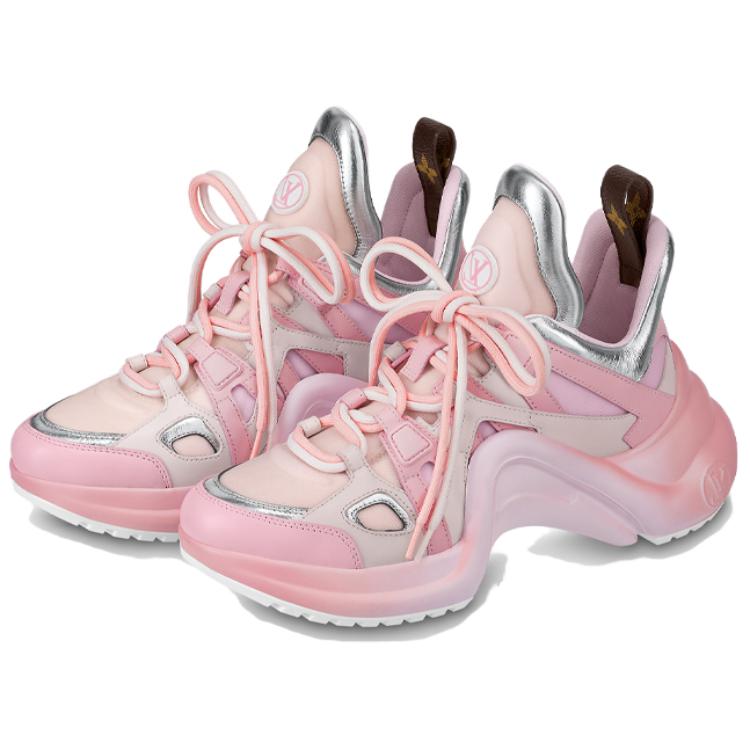 Order (W) Louis Vuitton Archlight 1.0 Sneakers 'Merah Muda Perak' 1AACLU