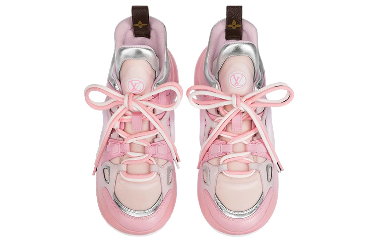 Shop (W) Louis Vuitton Archlight 1.0 Sneakers 'Merah Muda Perak' 1AACLU