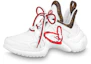 Buy (W) Louis Vuitton Archlight 1.0 Sneakers ''Wit met Rood Hart en Strik'' 1A99FL