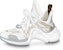 (W) Louis Vuitton Archlight 1.0 Sneakers 'Putih dengan Emas Perak' 1AAVXU
