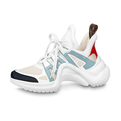 (W) LV Archlight 1.0 Sneakers 'White Blue Beige'