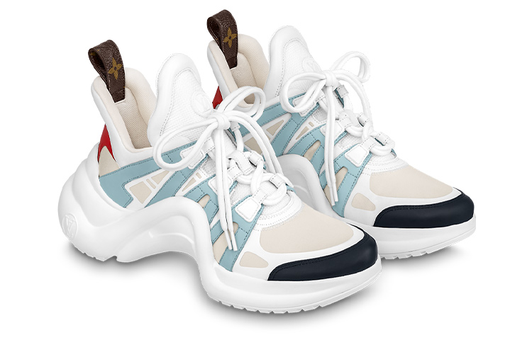 Order (W) Louis Vuitton Archlight 1.0 Sneakers 'Putih Biru Beige' 1ABI63