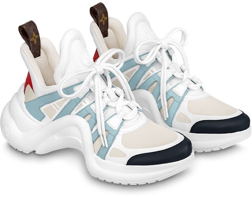 (Women) Louis Vuitton Archlight 1.0 Sneakers 'White Blue Beige' 1ABI63 Order (Women) Louis Vuitton Archlight 1.0 Sneakers 'White Blue Beige' 1ABI63