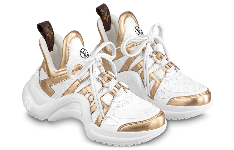 Order (W) Louis Vuitton Archlight 1.0 Baskets ''Blanc Or'' 1ABVG1