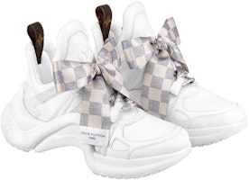 (W) Louis Vuitton Archlight 1.0 Sneakers 'Putih dengan Reben Kotak-Kotak' 1AACPW Lookbook (W) Louis Vuitton Archlight 1.0 Sneakers 'Putih dengan Reben Kotak-Kotak' 1AACPW