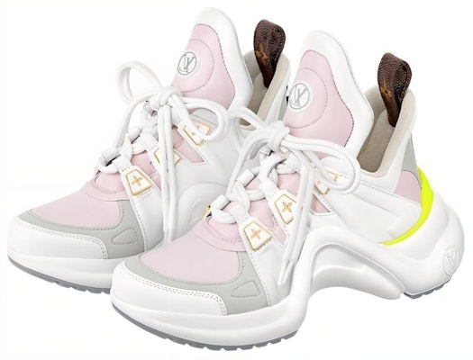 (Women) Louis Vuitton Archlight 1.0 Sneakers 'White Pink Grey' 1AACND Lookbook (Women) Louis Vuitton Archlight 1.0 Sneakers 'White Pink Grey' 1AACND