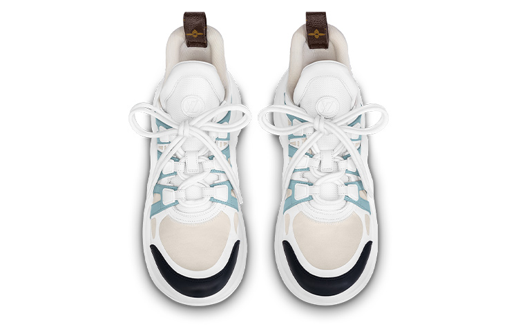 Lookbook (W) Louis Vuitton Archlight 1.0 Sneakers 'Putih Biru Beige' 1ABI63