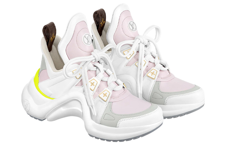 Shop (W) 루이비통 아치라이트 1.0 화이트핑크그레이 스니커즈 1AACND