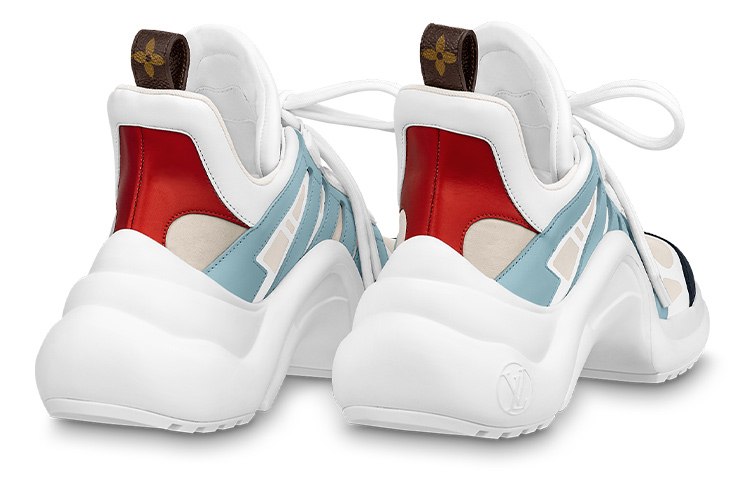 Shop (W) Louis Vuitton Archlight 1.0 Sneakers 'Putih Biru Beige' 1ABI63