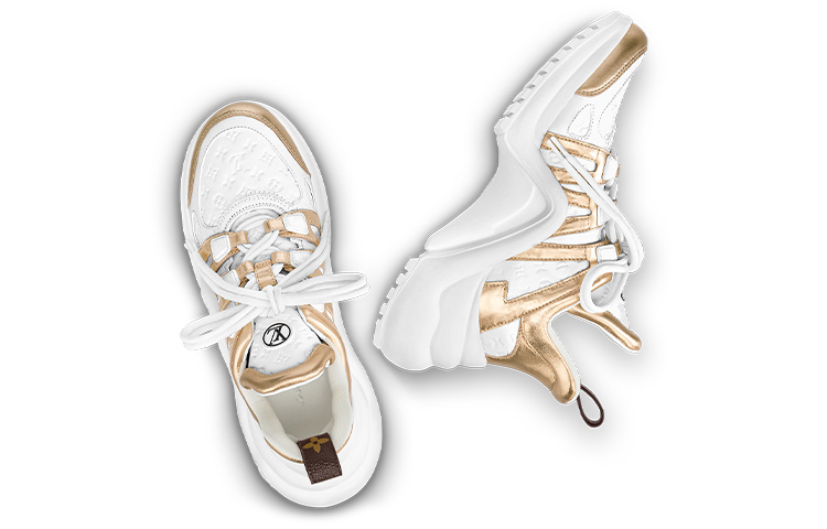 Shop (W) Louis Vuitton Archlight 1.0 Baskets ''Blanc Or'' 1ABVG1