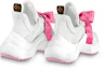 Purchase (W) Louis Vuitton Archlight 1.0 Baskets ''Blanc avec Ruban Monogramme Rose'' 1AB42I