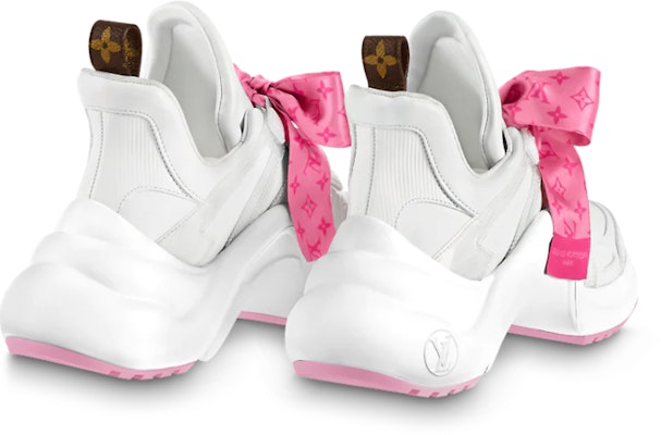 (Women) Louis Vuitton Archlight 1.0 Sneakers 'White with Pink Monogram Ribbon' 1AB42I Purchase (Women) Louis Vuitton Archlight 1.0 Sneakers 'White with Pink Monogram Ribbon' 1AB42I