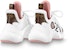 (W) Louis Vuitton Archlight 1.0 Kasut 'Putih dengan Logo Besar' 1A93WZ