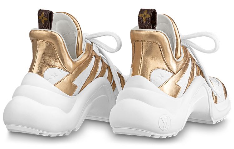 Purchase (W) Louis Vuitton Archlight 1.0 Baskets ''Blanc Or'' 1ABVG1