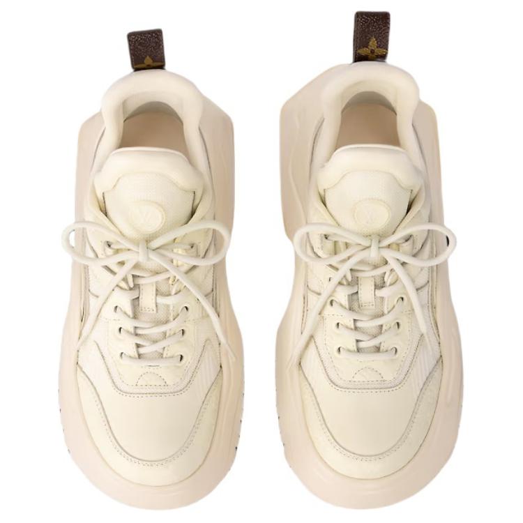 Purchase LOUIS VUITTON Archlight 2.0 皮革 圓頭繫帶 防滑 低筒 休閒生活鞋 女款 米色