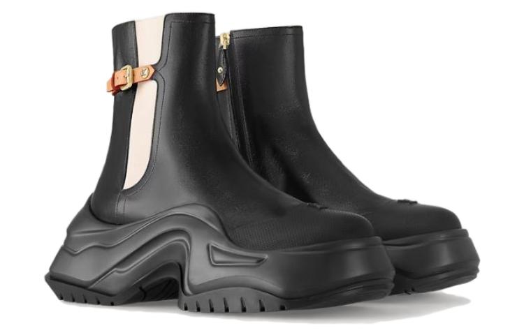 Lookbook (W) Louis Vuitton Archlight 2.0 'Bota Negra con Cremallera y Punta Redonda' 1ACIYT