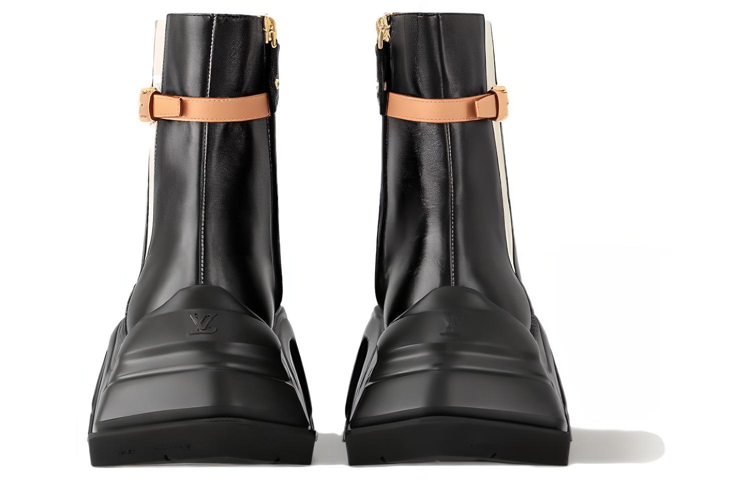 Shop (W) Louis Vuitton Archlight 2.0 'Bota Negra con Cremallera y Punta Redonda' 1ACIYT