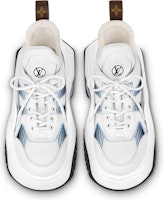 LOUIS VUITTON Archlight 2.0 網布牛皮 繫帶 低筒 運動休閒鞋 女款 白藍色 Lookbook LOUIS VUITTON Archlight 2.0 網布牛皮 繫帶 低筒 運動休閒鞋 女款 白藍色