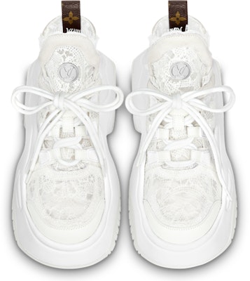 (W) Louis Vuitton Archlight 2.0 Platform Sneakers 'White Lace' Kasut Platform Putih 1ABI41 Shop (W) Louis Vuitton Archlight 2.0 Platform Sneakers 'White Lace' Kasut Platform Putih 1ABI41