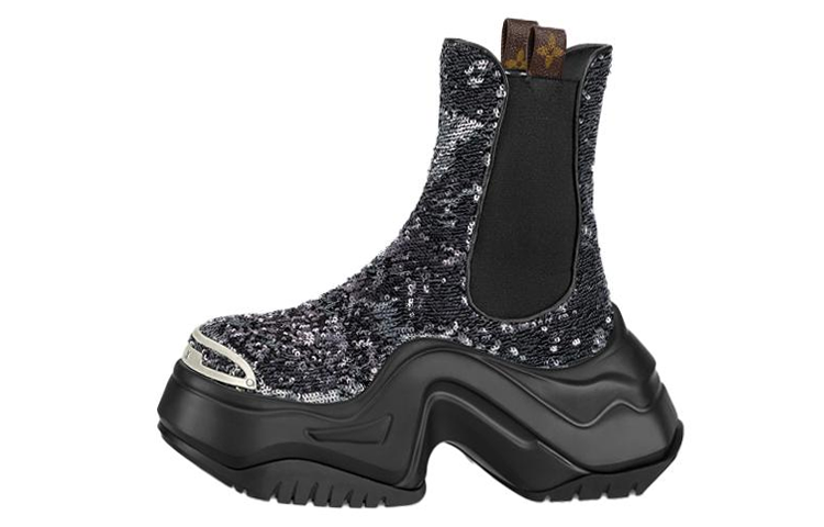 Buy (W) Louis Vuitton Archlight 2.0 Plataforma 'Black Slip-On Chelsea' 1AB3I5