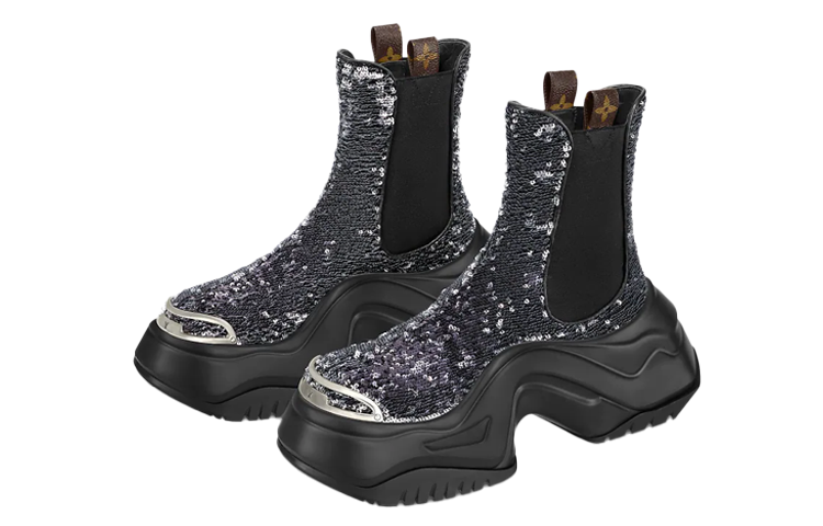 Lookbook (W) Louis Vuitton Archlight 2.0 Plataforma 'Black Slip-On Chelsea' 1AB3I5