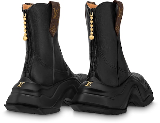 (W) Louis Vuitton Archlight 2.0 Platform 'Sepatu Boots Kulit Hitam Berzip' 1ABHT4 Lookbook (W) Louis Vuitton Archlight 2.0 Platform 'Sepatu Boots Kulit Hitam Berzip' 1ABHT4