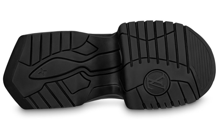 Purchase (W) 路易威登 Archlight 2.0 厚底黑色皮革拉链款 1ABHSW