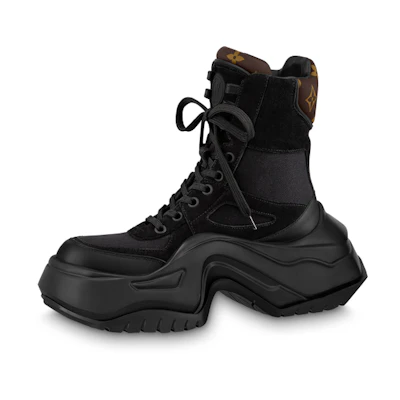 (W) LV Archlight 2.0 Platform Ankle Sneakers 'Black with Brown Monogram'