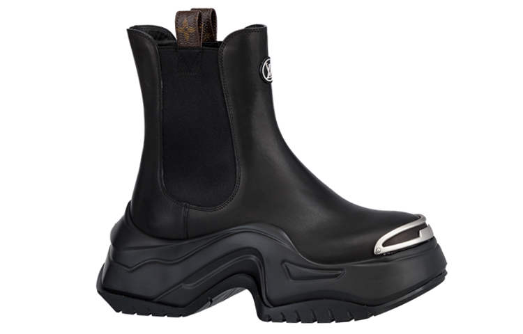 Order 路易威登 Archlight 2.0 厚底皮革套穿切爾西靴 女款 黑色