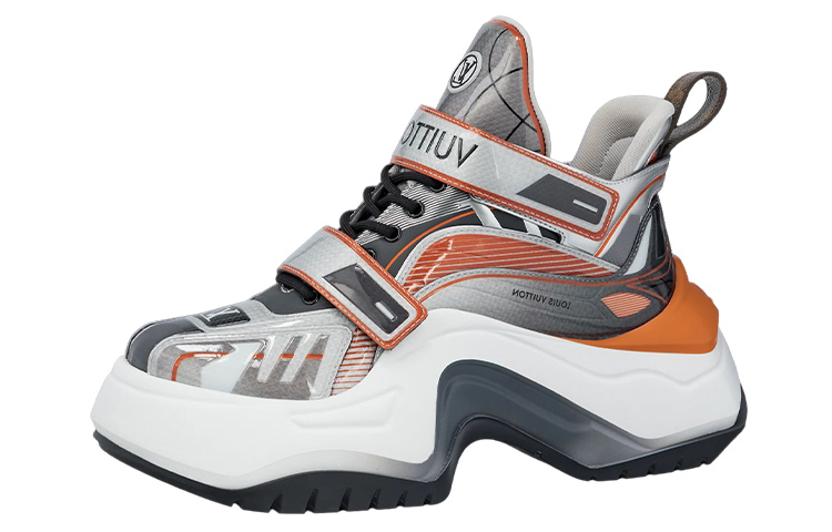 (Women) Louis Vuitton Archlight 2.0 Platform Sneakers 'Silver White Orange' 1AB143