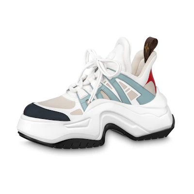 (W) LV Archlight 2.0 Platform Sneakers 'White Beige Blue'