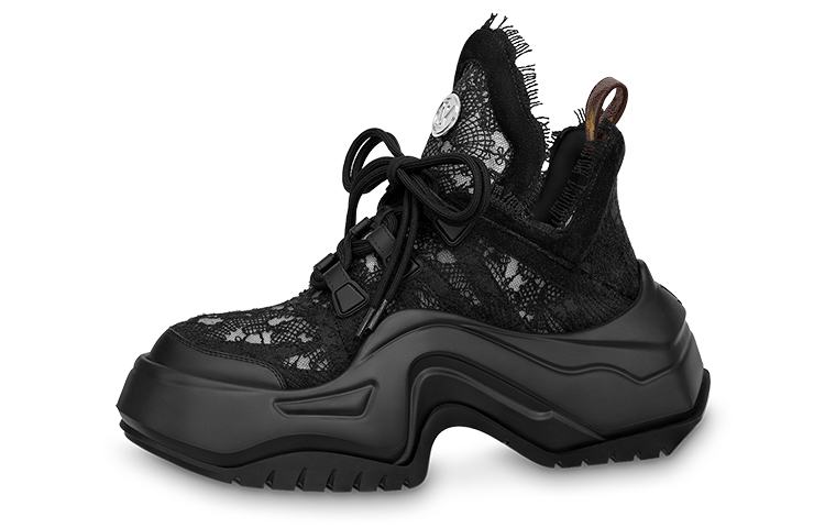 (Women) Louis Vuitton Archlight 2.0 Platform Sneakers 'Black Lace' 1ABI3P