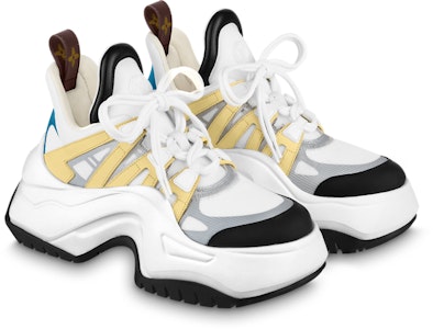 LOUIS VUITTON ArchlightArchlight 2.0 2.0 平台 系帶 低筒 運動休閒鞋 女款 白黃色 Order LOUIS VUITTON ArchlightArchlight 2.0 2.0 平台 系帶 低筒 運動休閒鞋 女款 白黃色