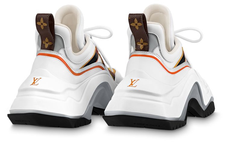 Lookbook (W) Louis Vuitton Archlight 2.0 Plateau-Sneaker ''Weiß Feuer'' 1ABI03