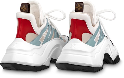 (W) Louis Vuitton Archlight 2.0 Sneakers Platform 'Putih Beige Biru' 1ABIHW Lookbook (W) Louis Vuitton Archlight 2.0 Sneakers Platform 'Putih Beige Biru' 1ABIHW