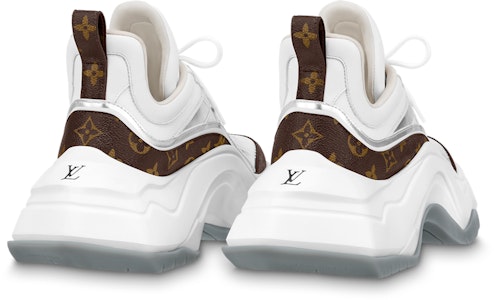 LOUIS VUITTON Archlight 2.0 系帶 低筒 運動休閒鞋 女款 白棕色 Shop LOUIS VUITTON Archlight 2.0 系帶 低筒 運動休閒鞋 女款 白棕色